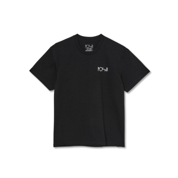 POLAR JR. T-SHIRT STROKE LOGO BLACK