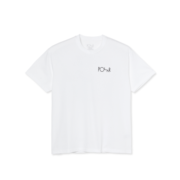 POLAR JR. T-SHIRT STROKE LOGO WHITE