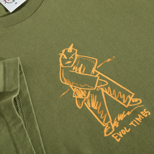 POLAR T-SHIRT EVOL TIMES ARMY GREEN