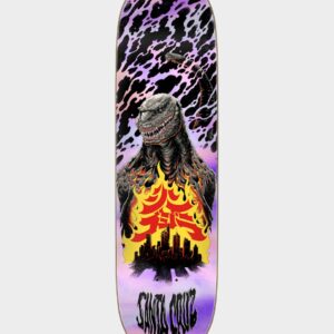 Santa Cruz X Godzilla Shin Knox Firepit Skateboard Deck 8.5in x 32.2"