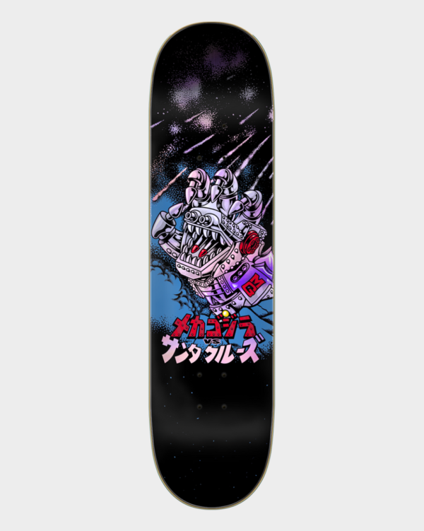 Santa Cruz x Godzilla Mecha Hand Skateboard Deck 8.00" x 31.60"