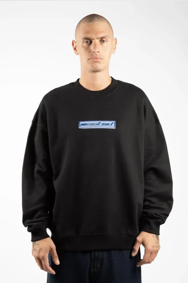 WASTED PARIS CREWNECK PULSE BLACK