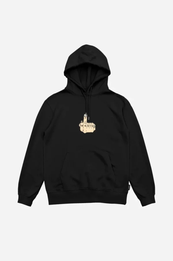 WASTED PARIS HOODIE MIDDLE BLACK