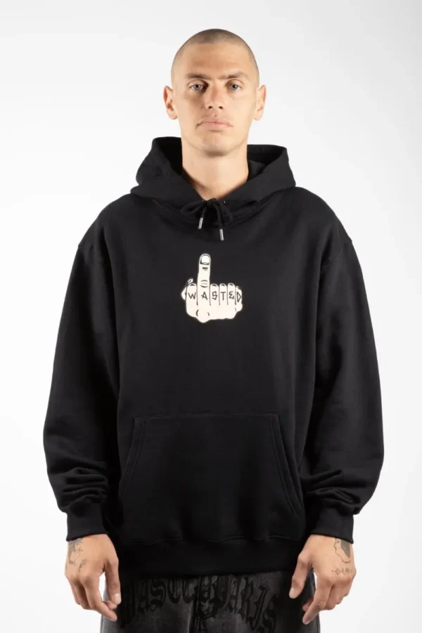 WASTED PARIS HOODIE MIDDLE BLACK