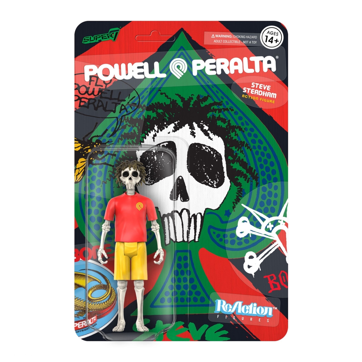 super 7 - Powell Peralta ReAction Figure Wave 3 Steve Steadham