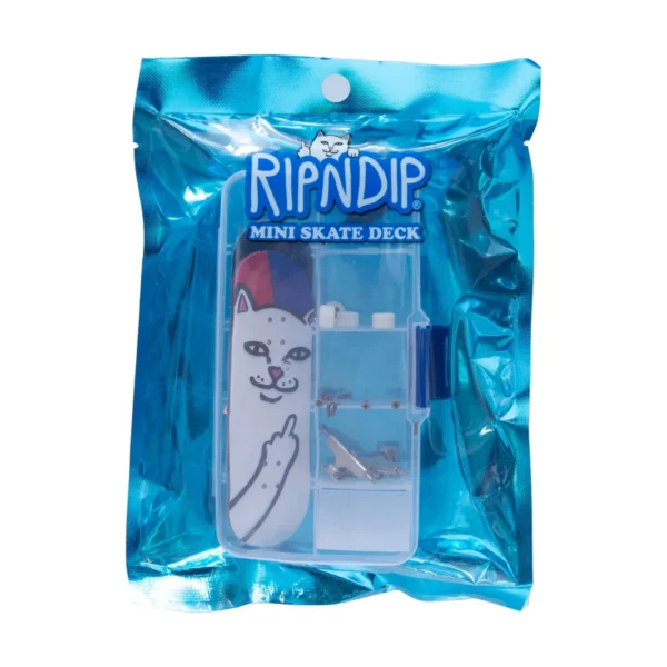 RIPNDIP LORD NERMAL MINI SKATEBOARD RED/BLUE