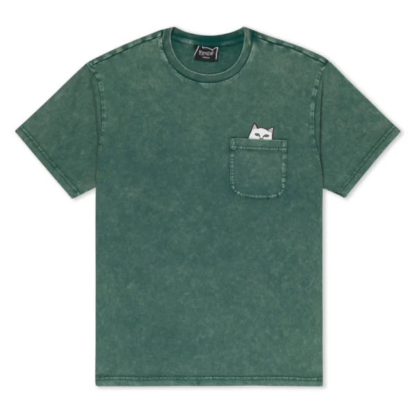 RIPNDIP LORD NERMAL POCKET T-SHIRT HUNTER MINERAL WASH