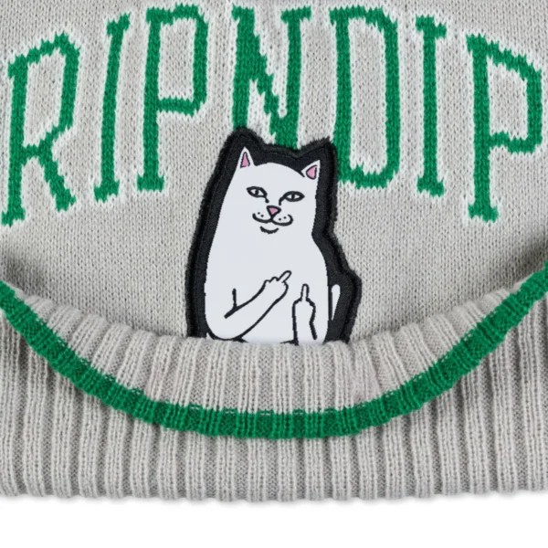 RIPNDIP LORD NERMAL TEAM SPIRIT BEANIE GREEN/GREY