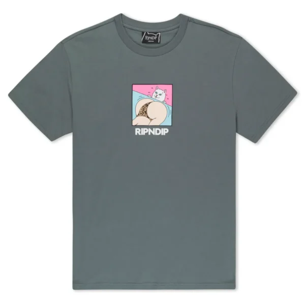 RIPNDIP PEACHES AND NERM T-SHIRT CHARCOAL