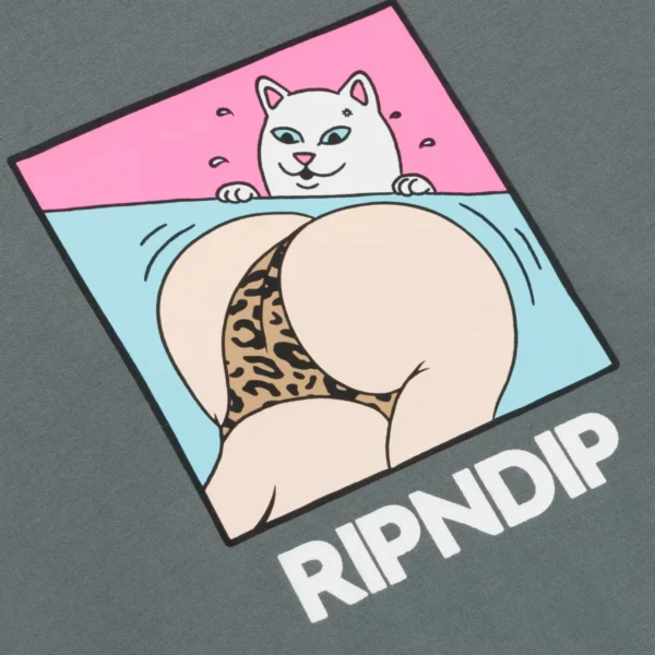 RIPNDIP PEACHES AND NERM T-SHIRT CHARCOAL