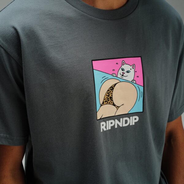 RIPNDIP PEACHES AND NERM T-SHIRT CHARCOAL