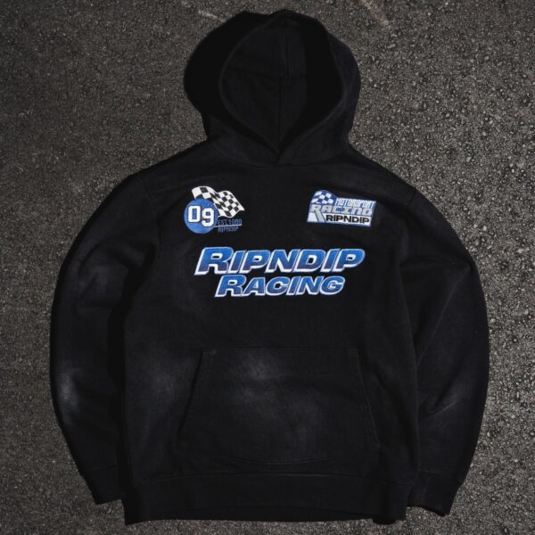 RIPNDIP RIPNRACE HOODIE BLACK FADE WASH