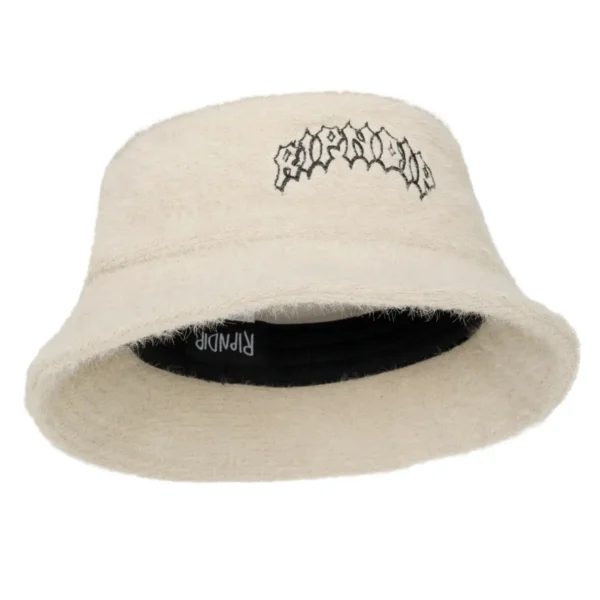 RIPNDIP ROSARY SHERPA BUCKET HAT OFF WHITE