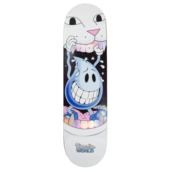 RIPNDIP x WORLD INDUSTRIES WATER NERM DECK WHITE