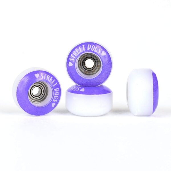 Blackriver Pro Fingerboard Wheels Street Dogs Purple Love Edition