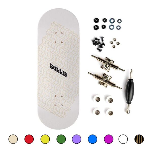 Bollie Beginner Complete Fingerboard Nine Set WHITE 30mm