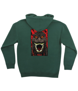 Santa Cruz X GODZILLA DESTROYER HOODIE ALPINE GREEN KIDS