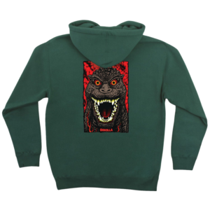 Santa Cruz X GODZILLA DESTROYER HOODIE ALPINE GREEN KIDS