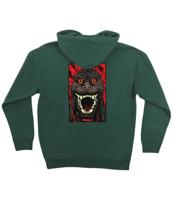 Santa Cruz X GODZILLA DESTROYER HOODIE ALPINE GREEN KIDS