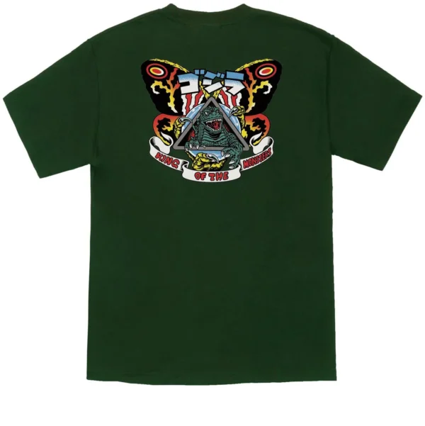 Santa Cruz x Godzilla Natas Mothra T-Shirt Forest Green