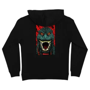 Santa Cruz X GODZILLA DESTROYER HOODIE BLACK KIDS