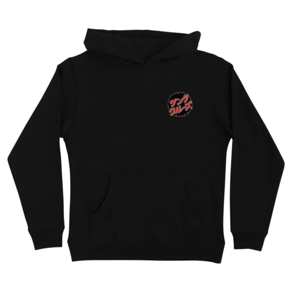 Santa Cruz X GODZILLA DESTROYER HOODIE BLACK KIDS