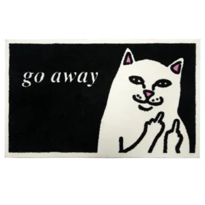 RIPNDIP GO AWAY RUG BLACK 58cm x 92cm