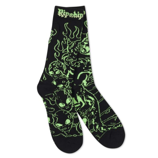 RIPNDIP HORNTAIL SOCKS OS BLACK