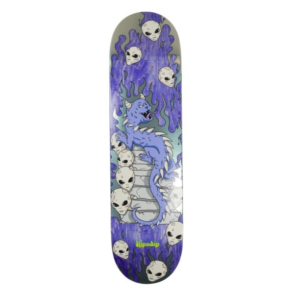 RIPNDIP HORNTAL SKATEBOARD DECK PURPLE 8,25"