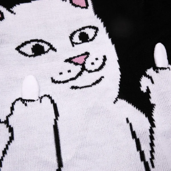 RIPNDIP LORD NERMAL FLIPPY KNITTY SWEATER BLACK