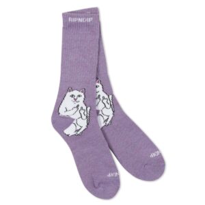 RIPNDIP LORD NERMAL SOCKS OS LILAC HEATHER