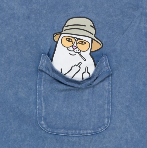 RIPNDIP NERMAL S POCKET T-SHIRT SLATE WASH MINERAL WASH