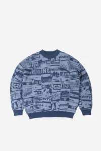 WASTED PARIS MIND SWEATER CREWNECK LIGHT BLUE