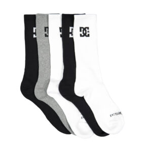 DC CREWSOCKS Multi ONE SIZE 5PACK