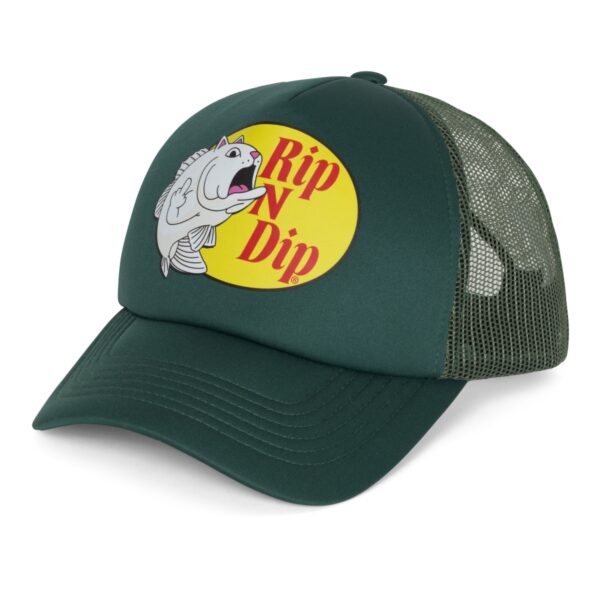 RIPNDIP CATFISH TRUCKER HAT LIGHT OLIVE