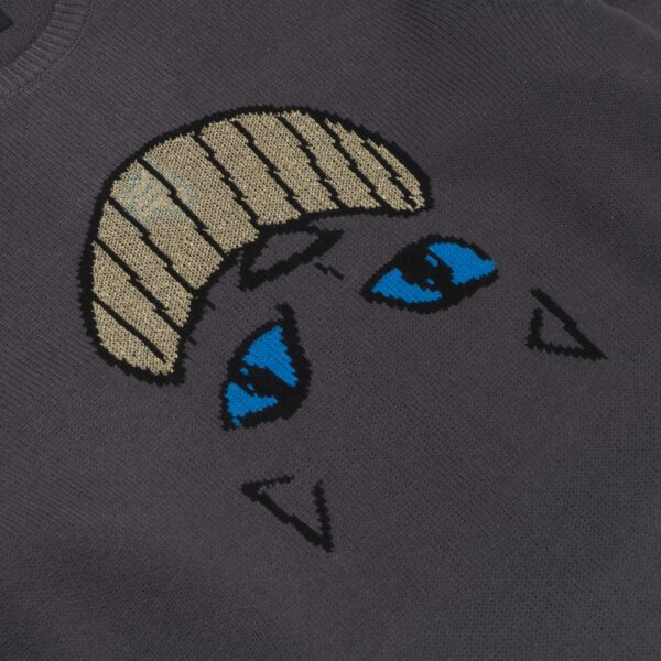 RIPNDIP JOAQUIN KNIT SWEATER CHARCOAL