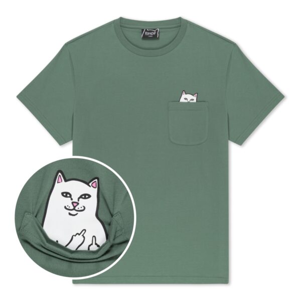 RIPNDIP LORD NERMAL POCKET T-SHIRT DARK OLIVE