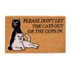 RIPNDIP DON'T LET THE COPS IN RUG BROWN (90cmx57cm)