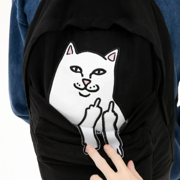 RIPNDIP LORD NERMAL VELCRO HANDS BACKPACK BLACK