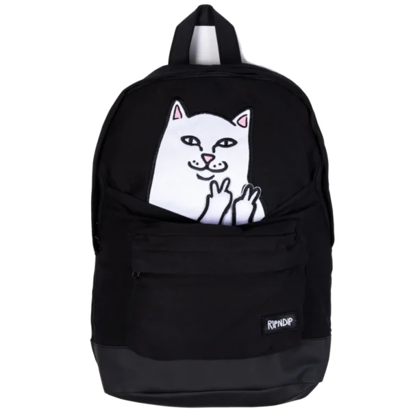 RIPNDIP LORD NERMAL VELCRO HANDS BACKPACK BLACK