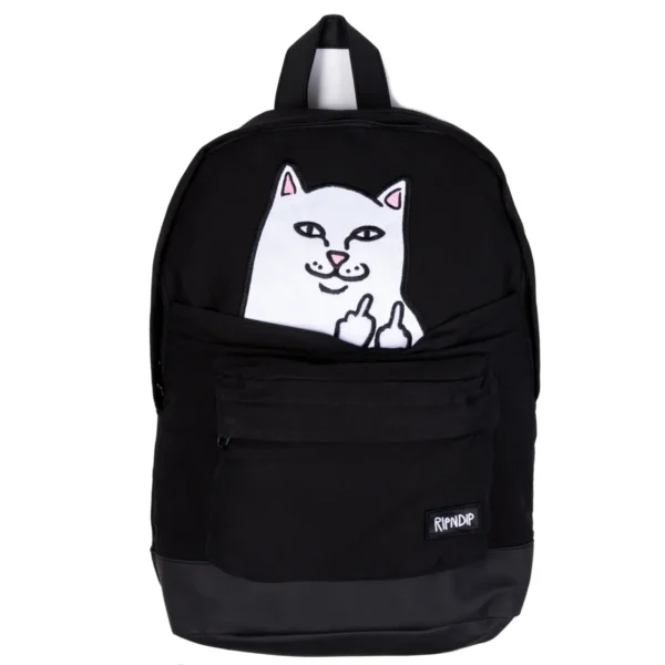 RIPNDIP LORD NERMAL VELCRO HANDS BACKPACK BLACK