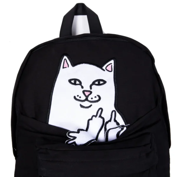 RIPNDIP LORD NERMAL VELCRO HANDS BACKPACK BLACK