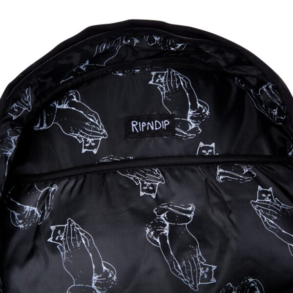 RIPNDIP LORD NERMAL VELCRO HANDS BACKPACK BLACK