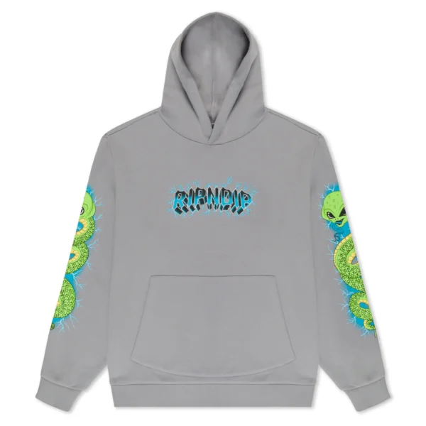 RIPNDIP SKULL AND BONES HOODIE CHARCOAL