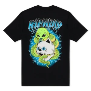 RIPNDIP SKULL AND BONES T-SHIRT BLACK