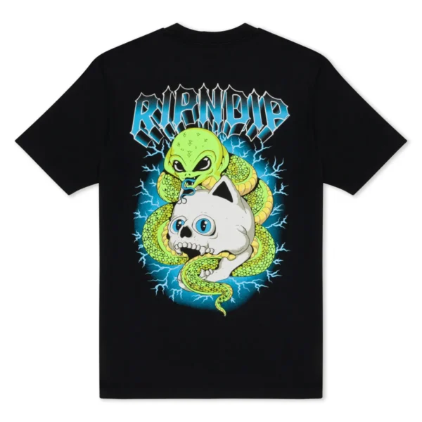 RIPNDIP SKULL AND BONES T-SHIRT BLACK