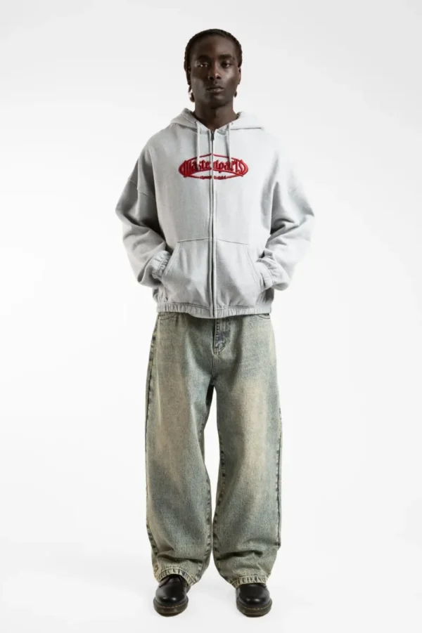WASTED PARIS BOXY YARD ZIP HOODIE