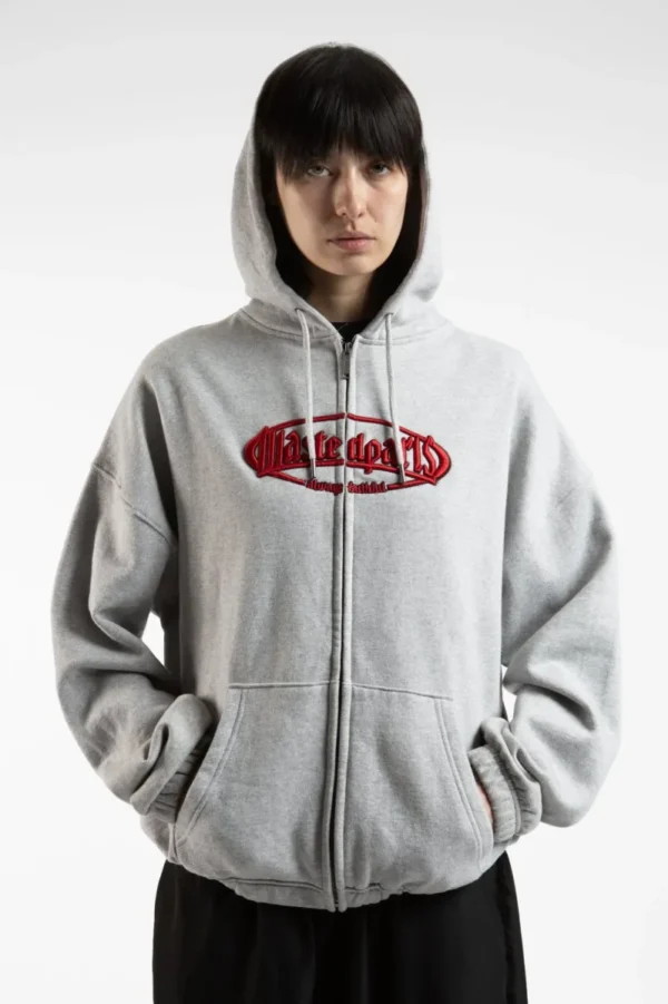 WASTED PARIS BOXY YARD ZIP HOODIE