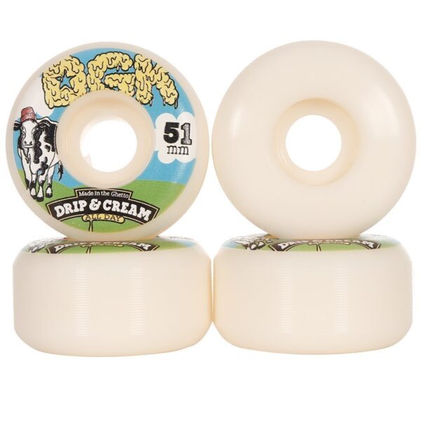 DGK WHEELS 51MM DRIP CREAM 101A