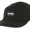 THRASHER CAP 5 PANEL BLACK